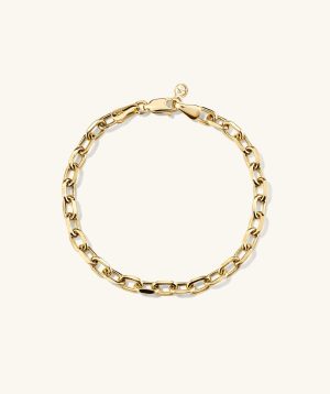 Large Square Oval Chain Bracelet