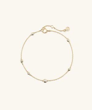 Multi Gemstone Station Bracelet