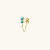 Bronte Turquoise Chain Stud