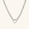 Bold Rolo Chain Charm Necklace