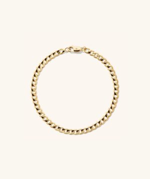 Flat Curb Chain Bracelet