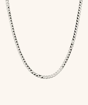 Flat Curb Chain Necklace