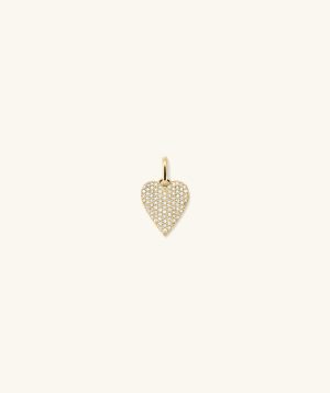 Pavé Diamond Heart Pendant