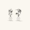 Brioche Pearl Drop Earring