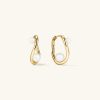 Dôme Figure Pearl Hoops