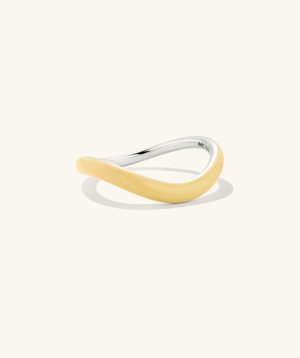 Slim Enamel Dôme Figure Ring