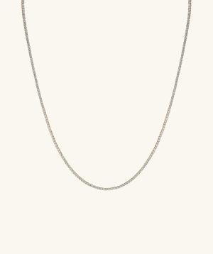 Lab Grown Diamond Tennis Necklace 1.8mm
