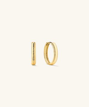 Bold Texture Medium Hoops