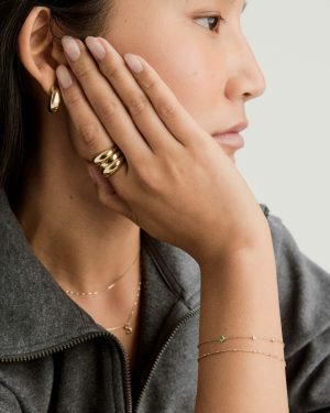 Multi Gemstone Station Bracelet