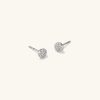 Pavé Diamond Round Studs